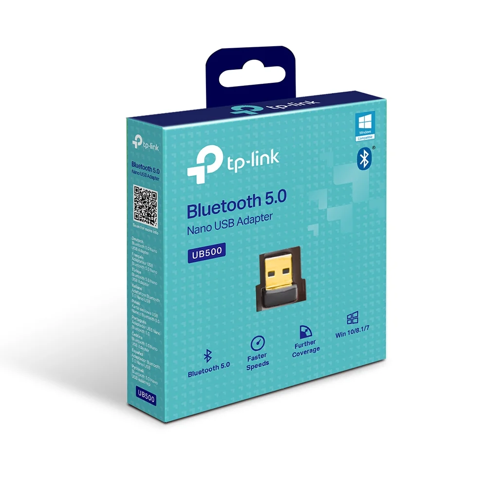 TP-LINK UB500 Bluetooth 5.0 Nano USB Adapter, USB 2.0